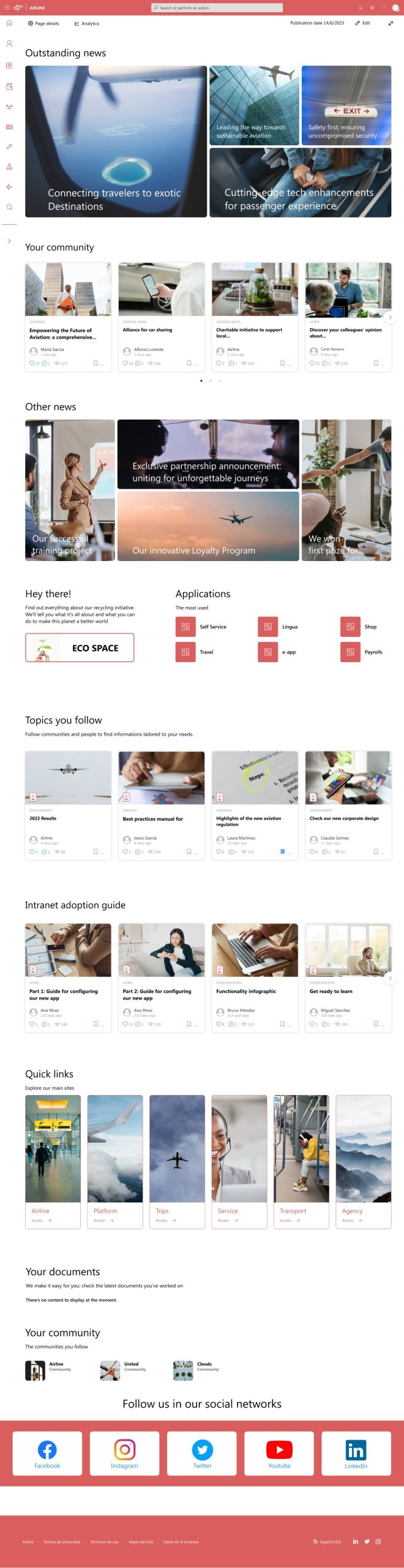 Airline TŌGŌ intranet